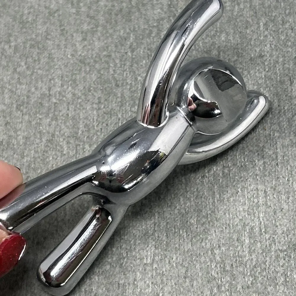 Umbra Buddy Chrome Bottle Opener Heavy Metal Meccha Chameleon Figure Barware